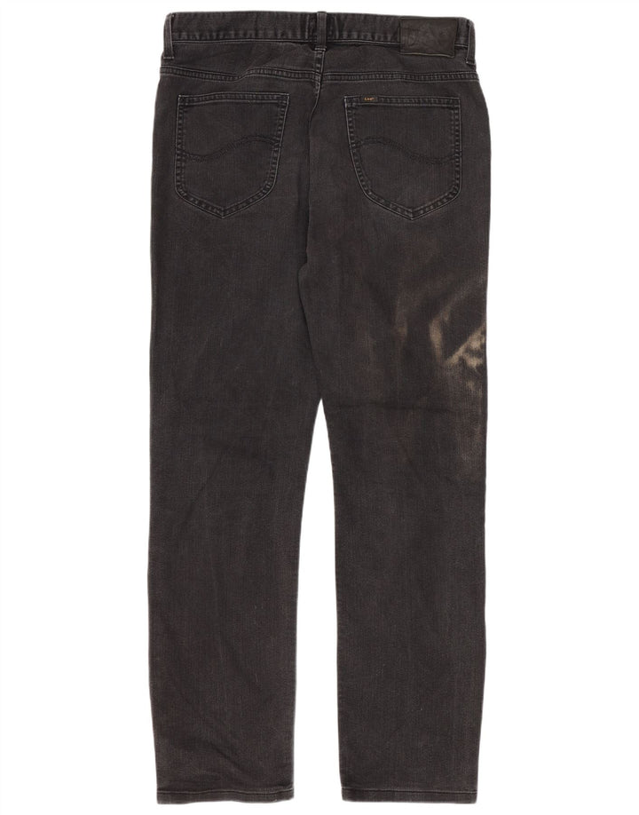 Lee Jean Droit Rider W33 L29 Homme Gris Coton