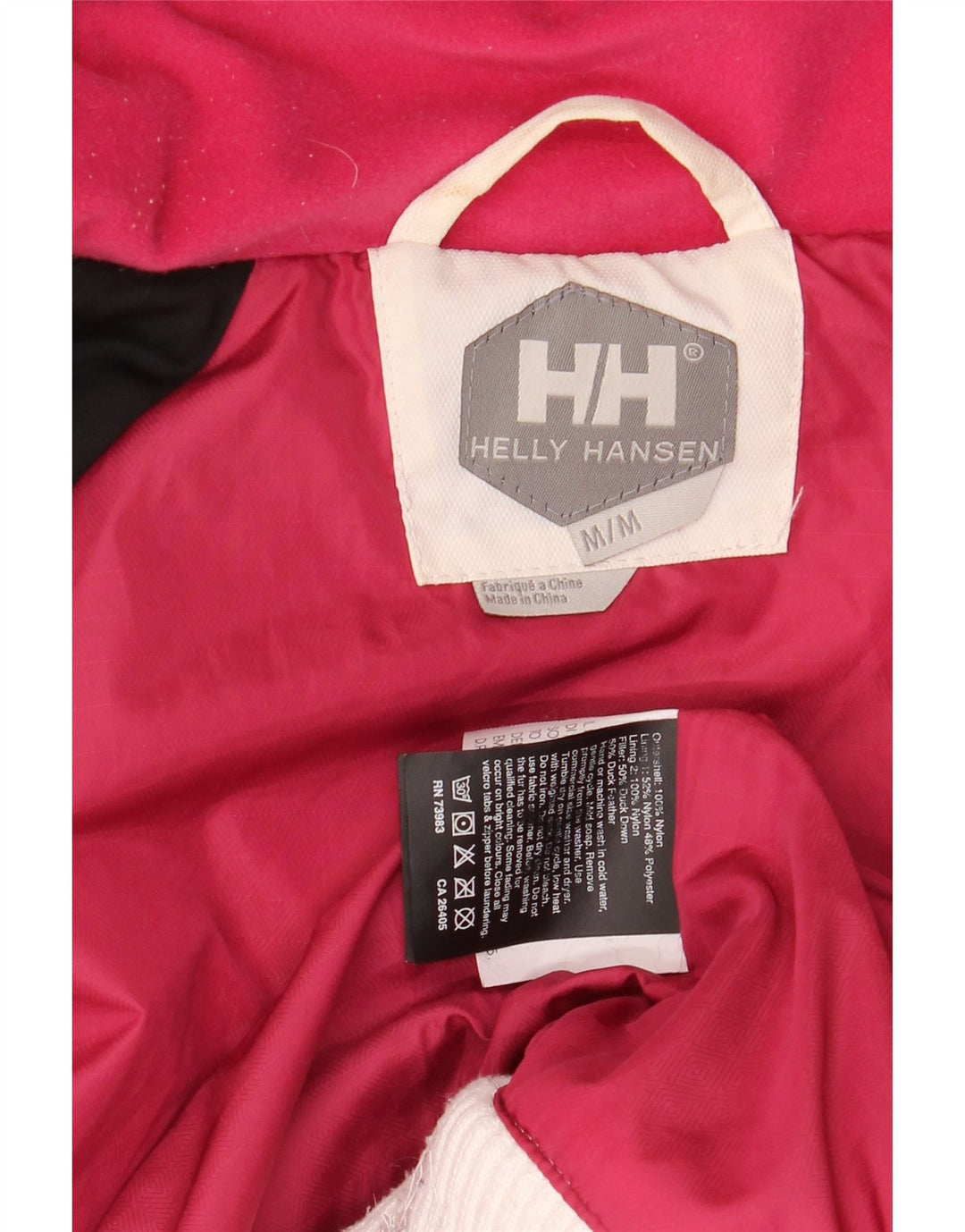 Helly Hansen Veste rembourrée à capuche pour femme UK 12 Medium White Nylon