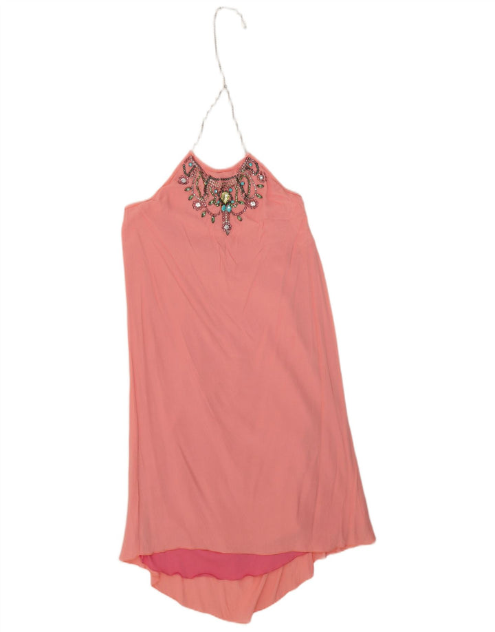 Gaudi Femme Robe Licou IT 44 Viscose Rose Moyen