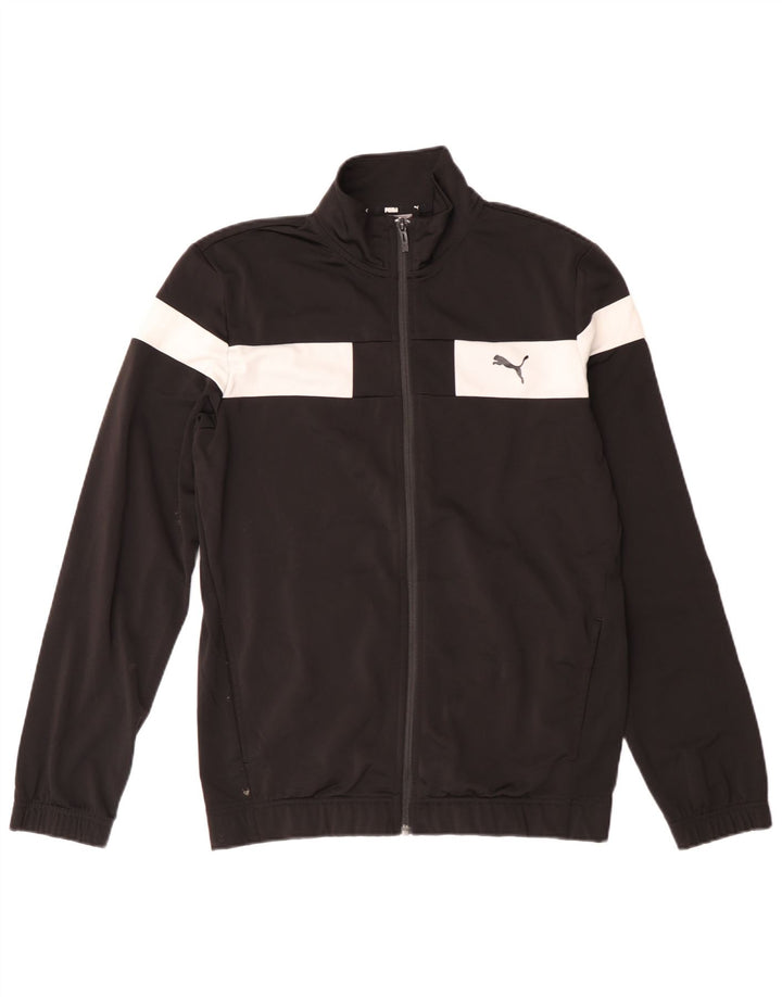 Puma Veste de Survêtement Garçon 15-16 ans Noir Colorblock Polyester