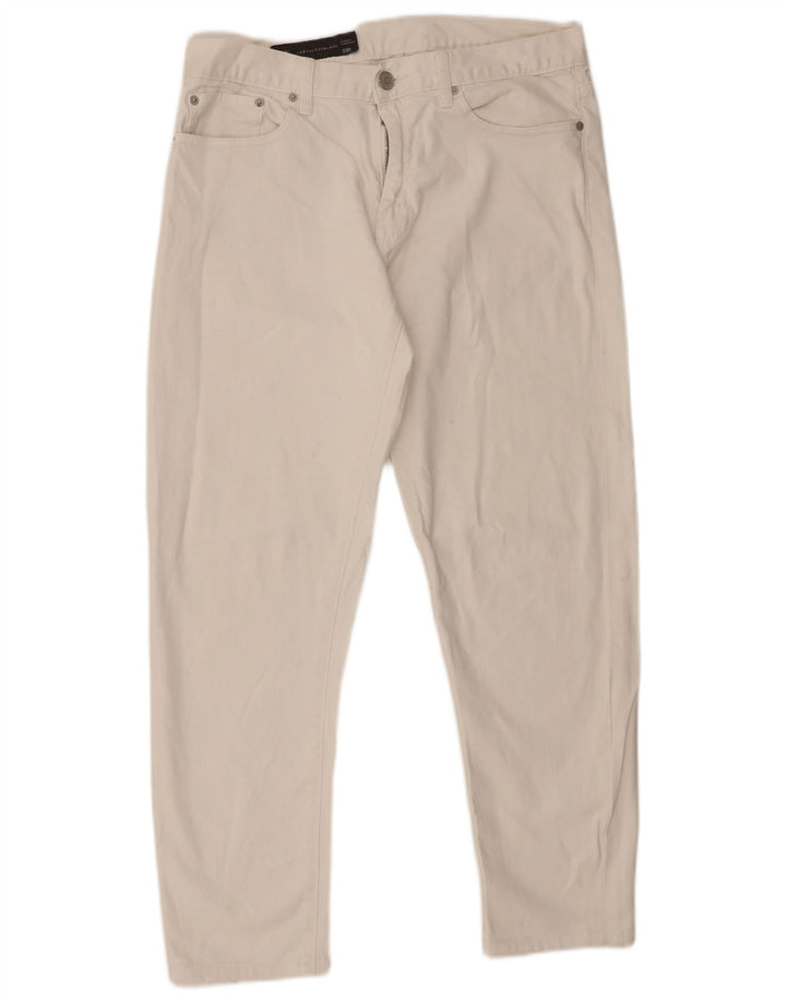 Armani Exchange Jean Slim W33 L28 Homme Blanc Coton