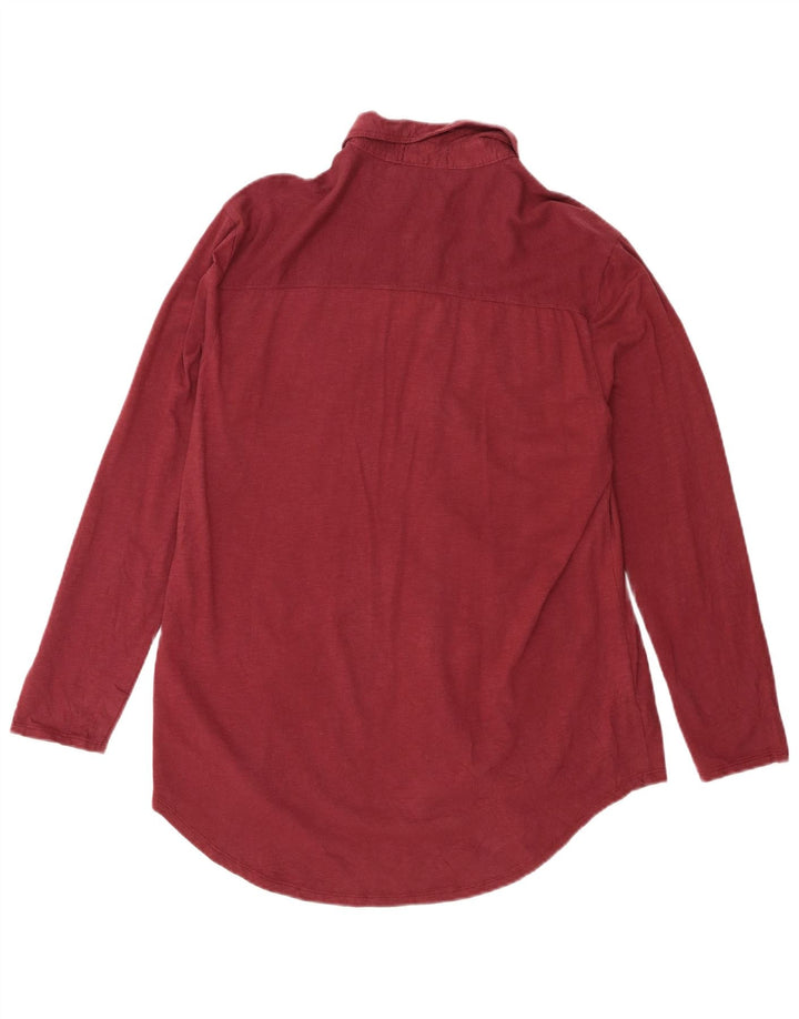 EDDIE BAUER Chemise Femme UK 16 Grand Coton Marron