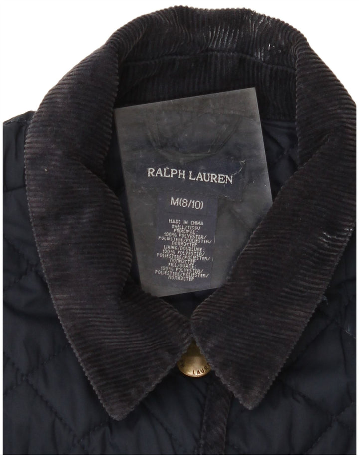 RALPH LAUREN Veste matelassée fille 8-9 ans Polyester bleu marine moyen