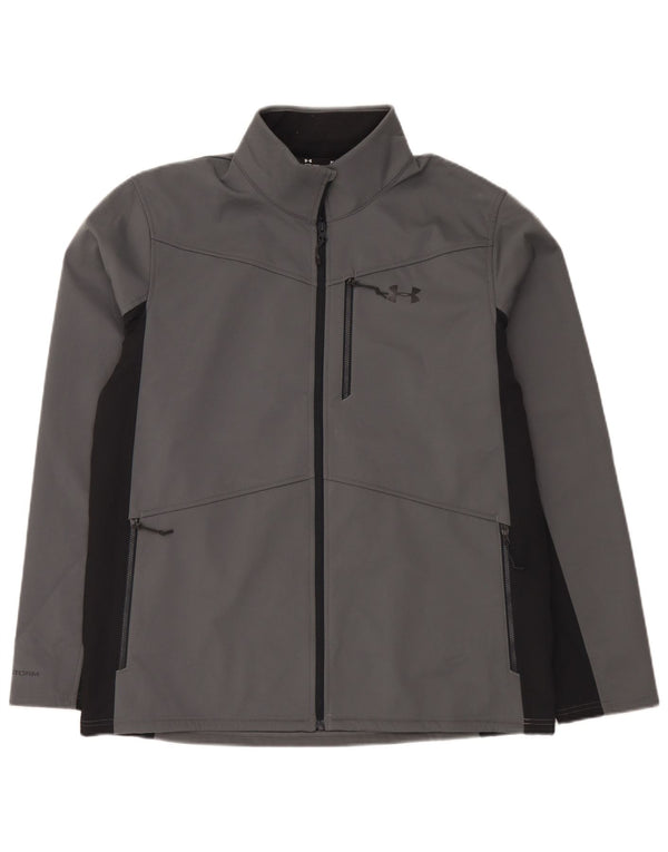 Under Armour Veste de Survêtement XL Homme Gris Géométrique Polyester