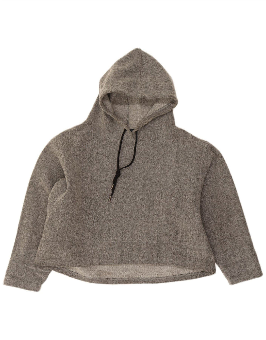 Zara Pull à capuche surdimensionné pour femme UK 14 Acrylique gris moyen