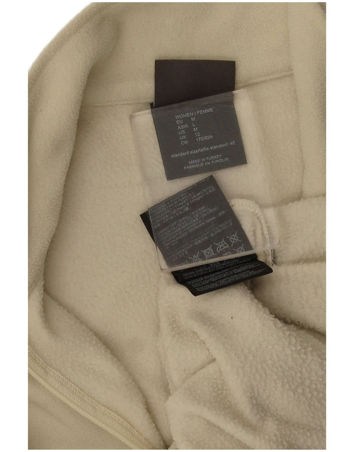 Jack Wolfskin Pull polaire à col zippé pour femme UK 12 Beige moyen Polyester
