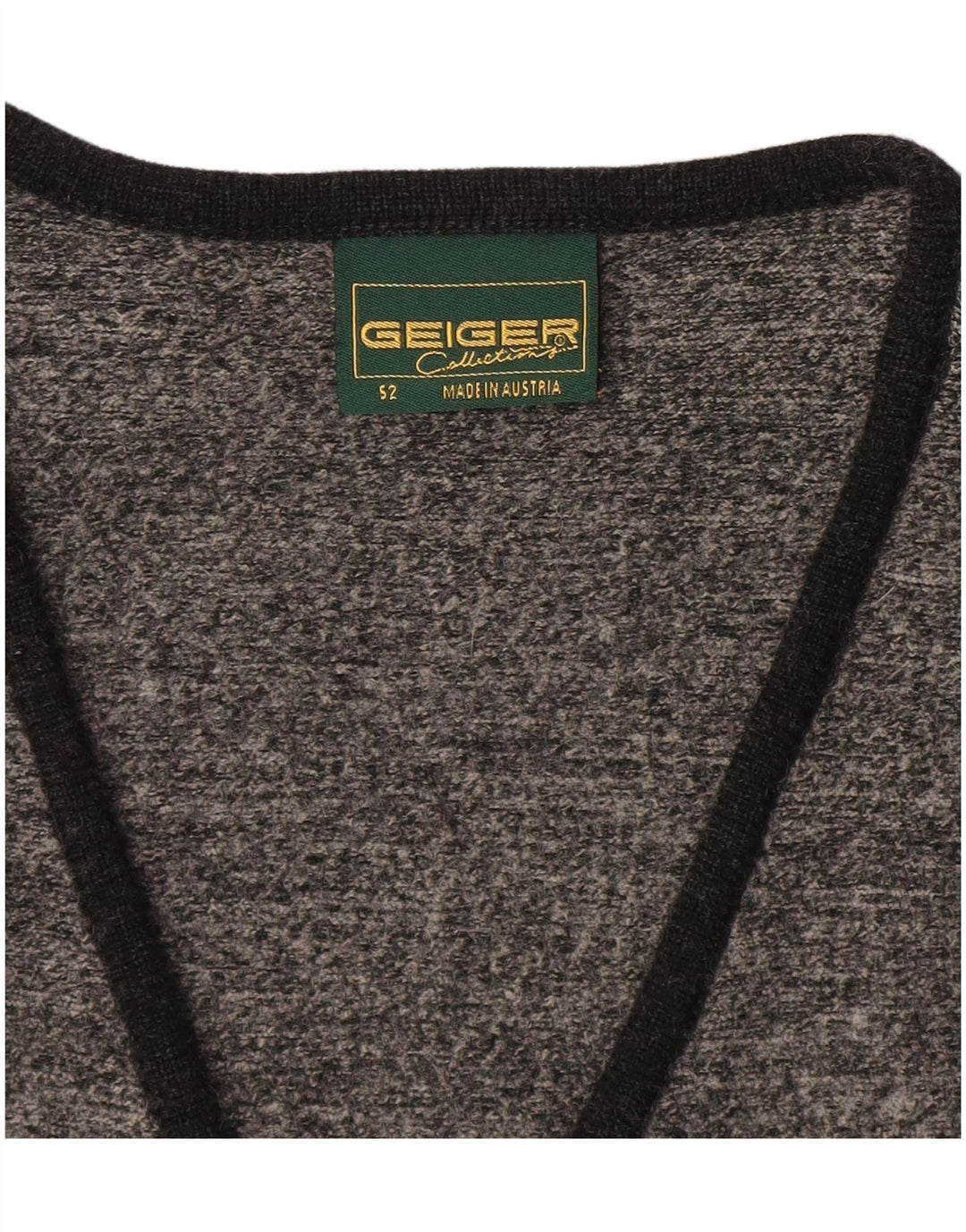 Geiger Cardigan sans manches pour homme IT 52 Large Gris