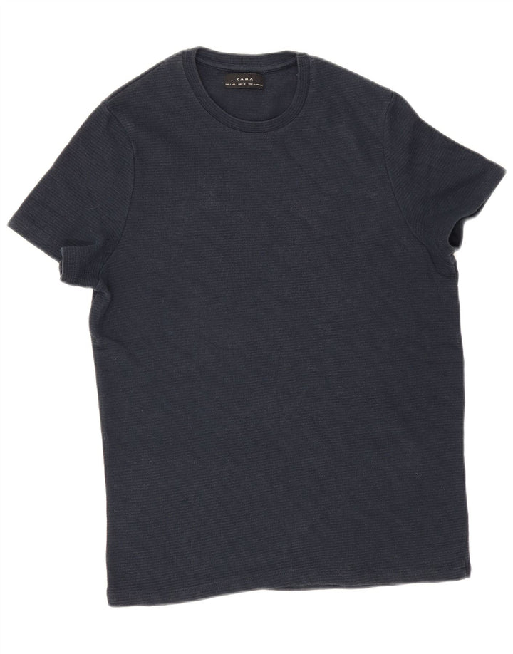 Zara T-Shirt Homme Haut Petit Bleu Marine