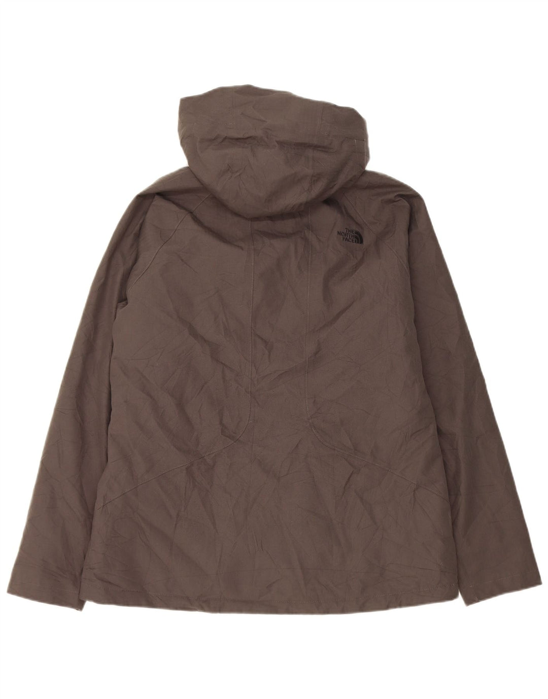 The North Face Veste coupe-vent à capuche pour femme UK 16 Large Gris Polyester