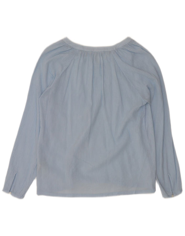 BODEN Chemisier surdimensionné à manches longues pour femme UK 10 Petit Bleu Coton