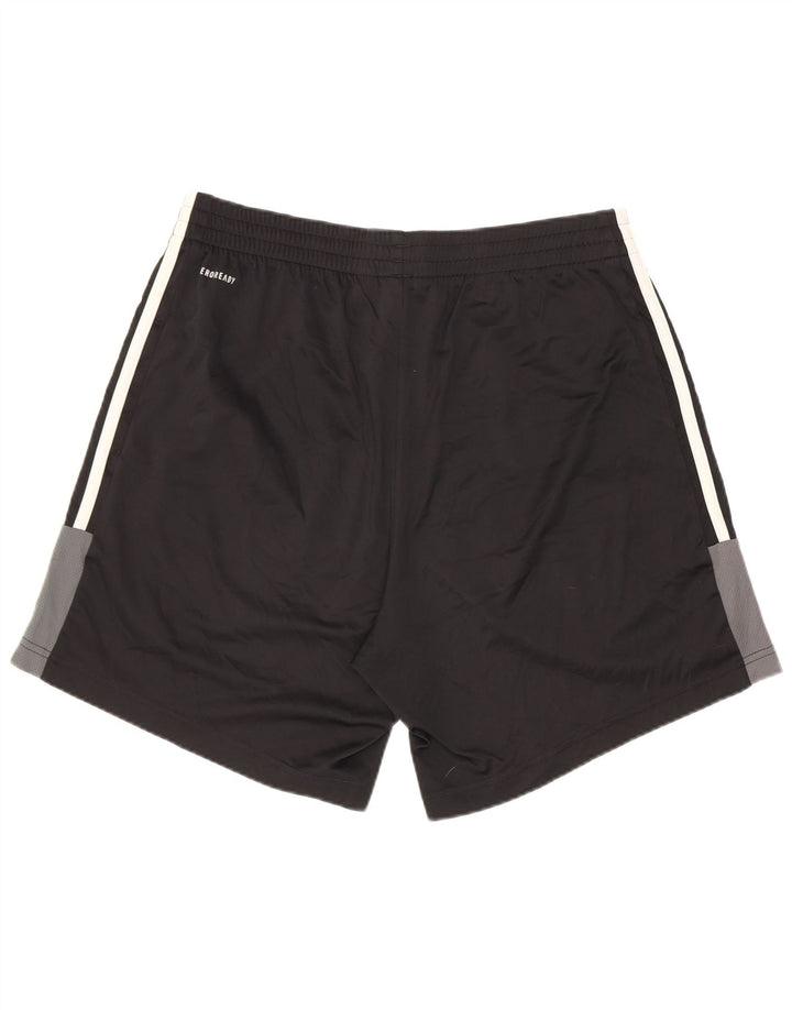 Adidas Short de sport pour homme en polyester noir moyen