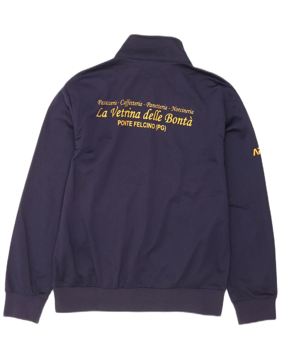 ASICS Veste de survêtement graphique pour hommes, grand, bleu marine, colour block