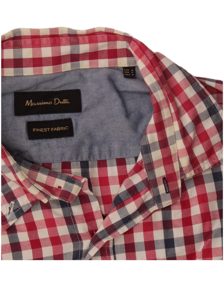 Massimo Dutti Chemise Homme Vichy Rouge Moyen