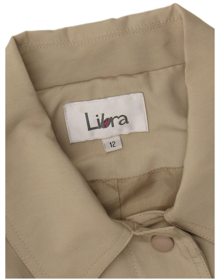 Libra Manteau Femme US 12 Grand Beige Polyester