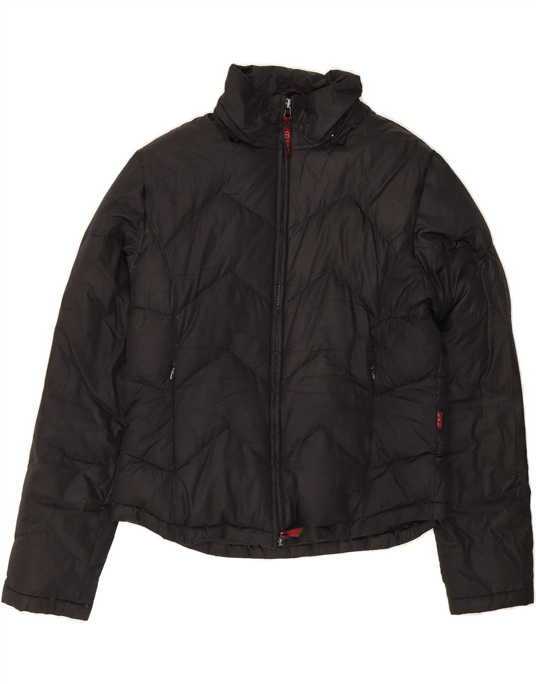 VINTAGE Womens Padded Jacket UK 18 XL Black Polyester Vintage Vintage and Second-Hand Vintage from Messina Hembry 