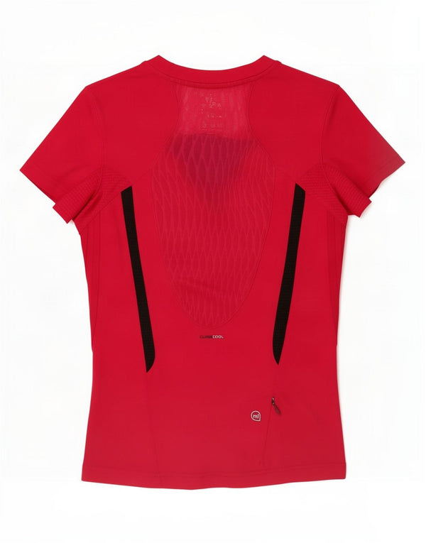 Adidas T-shirt graphique à manches courtes pour femme UK 10 Petit Rose Sports