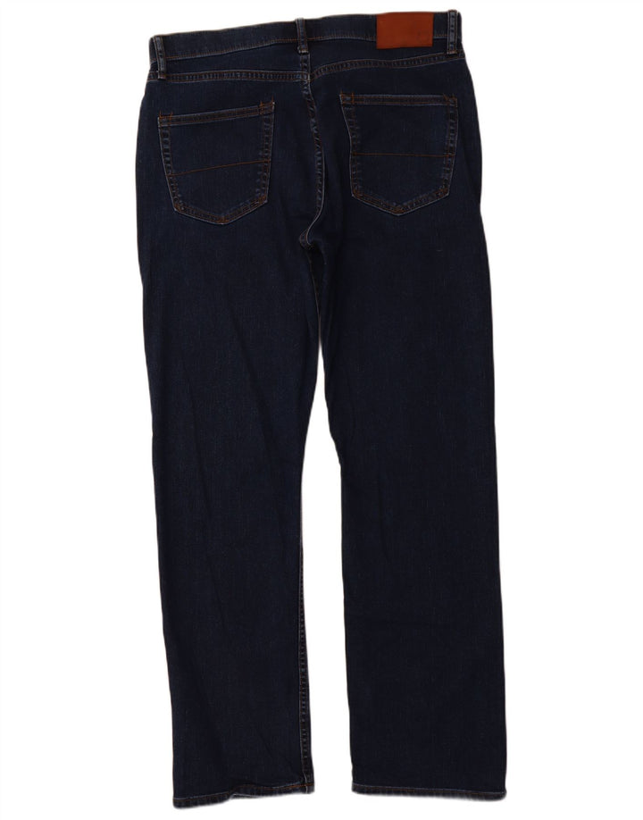 MARKS & SPENCER Jean droit régulier homme W34 L31 bleu marine coton