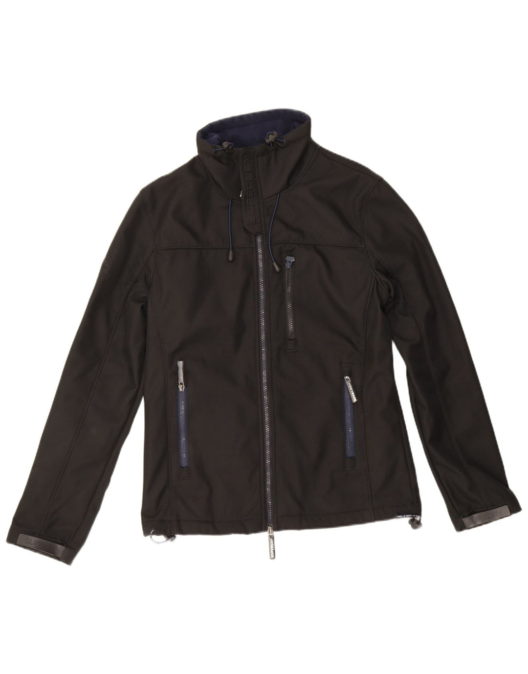 Superdry Veste coupe-vent Windtrekker pour homme UK 38 Medium Noir Polyester