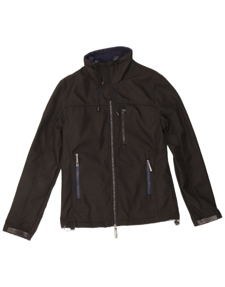 Superdry Veste coupe-vent Windtrekker pour homme UK 38 Medium Noir Polyester