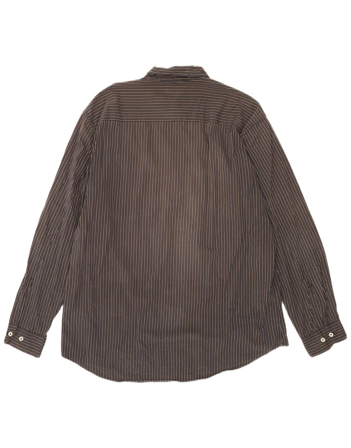 Marlboro Classics Chemise Homme 2XL Coton Rayé Noir