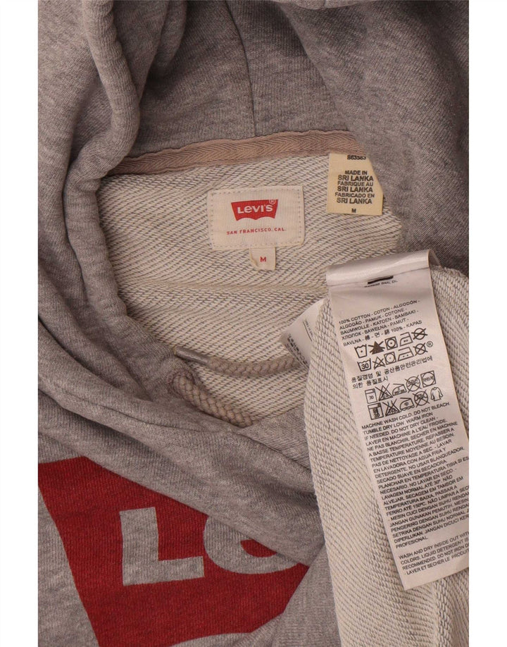 Levi's Pull à Capuche Graphique Homme Gris Moyen Moucheté Coton