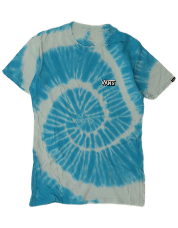 Vans T-Shirt Homme Petit Bleu Tie Dye Coton