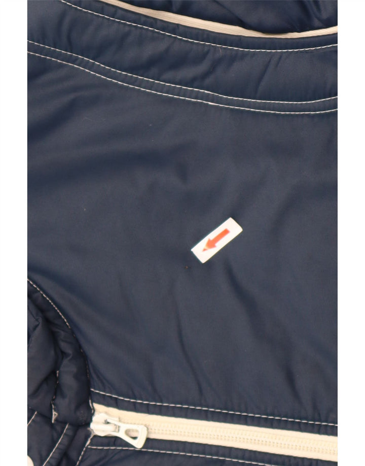 Veste Bomber Homme Vintage IT 52 XL Bleu Marine Colourblock
