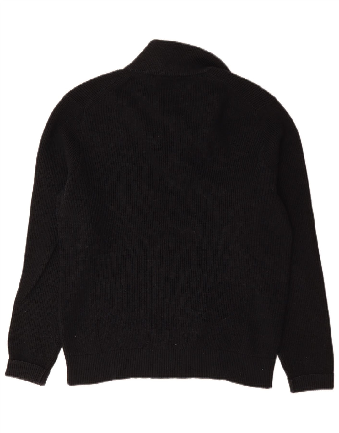 Marks & Spencer Pull col zippé homme bleu marine moyen coton