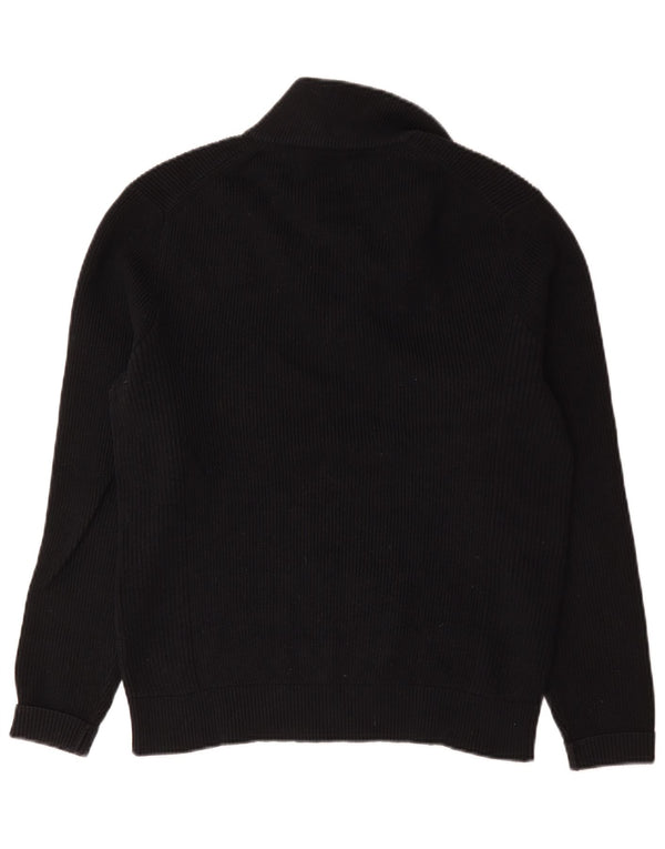 Marks & Spencer Pull col zippé homme bleu marine moyen coton