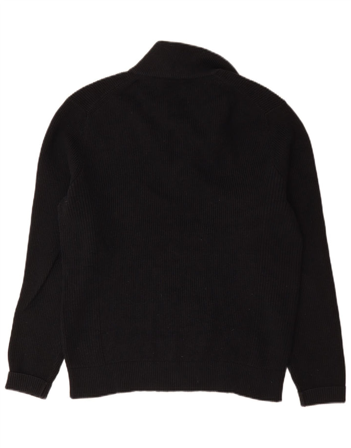 Marks & Spencer Pull col zippé homme bleu marine moyen coton