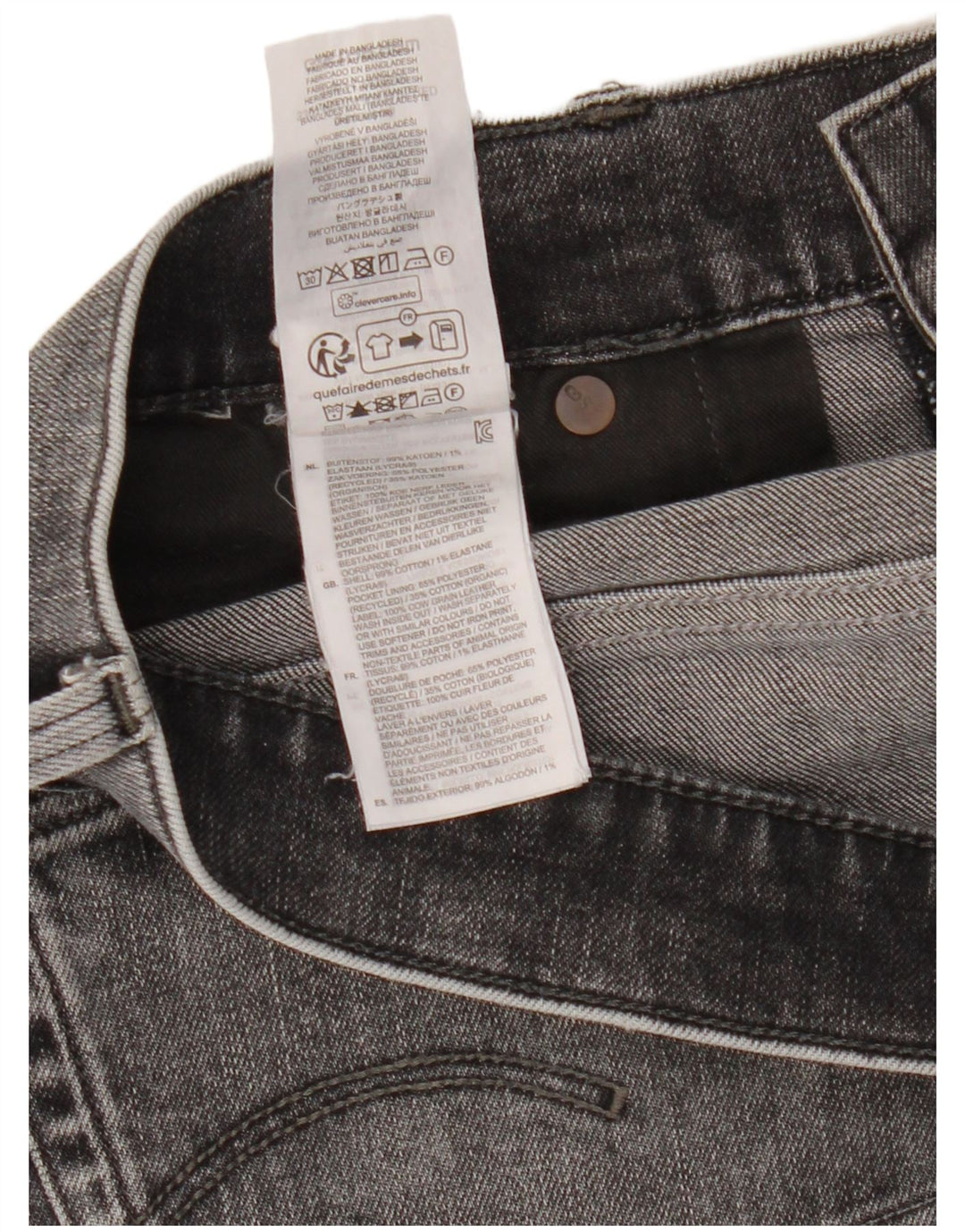 G-Star Jean Regular Tapered Homme W34 L34 Gris Coton
