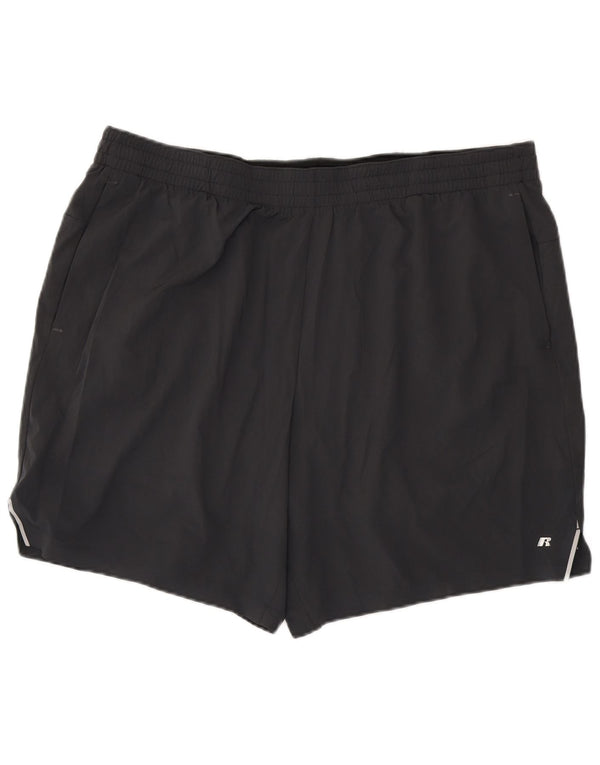 Russell Athletic Short de sport Dri-Power pour homme 2XL Gris Polyester