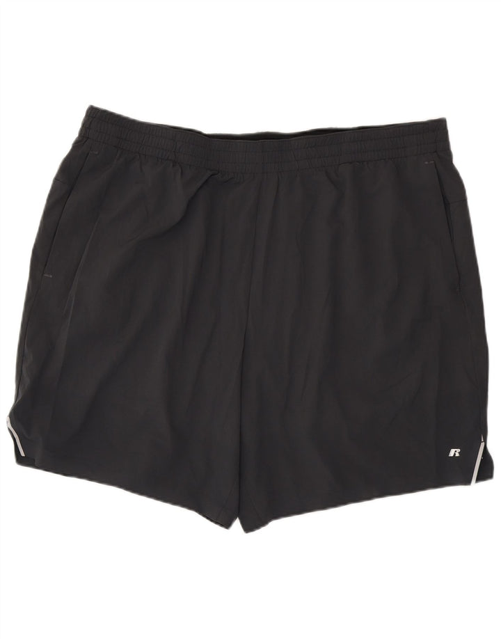 Russell Athletic Short de sport Dri-Power pour homme 2XL Gris Polyester
