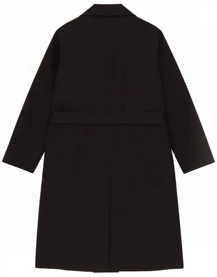 Marks & Spencer Manteau croisé pour femme UK 10 Small Bleu Marine Coton