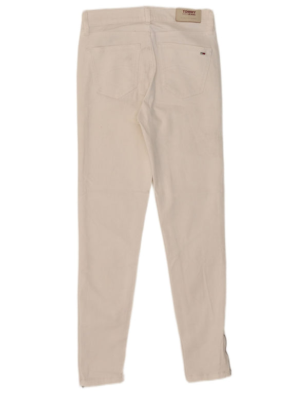Tommy Hilfiger Jean skinny Nora taille moyenne W26 L26 pour femme en coton blanc