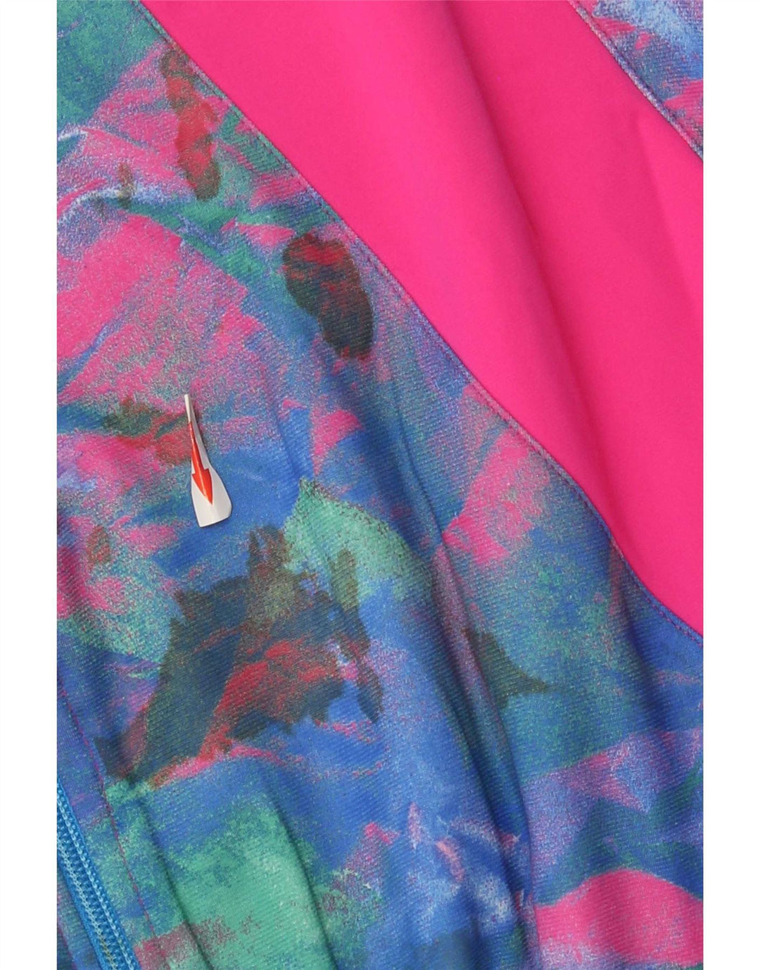 vintage Womens Full Survêtement UK 16 Grand Colorblock Rose