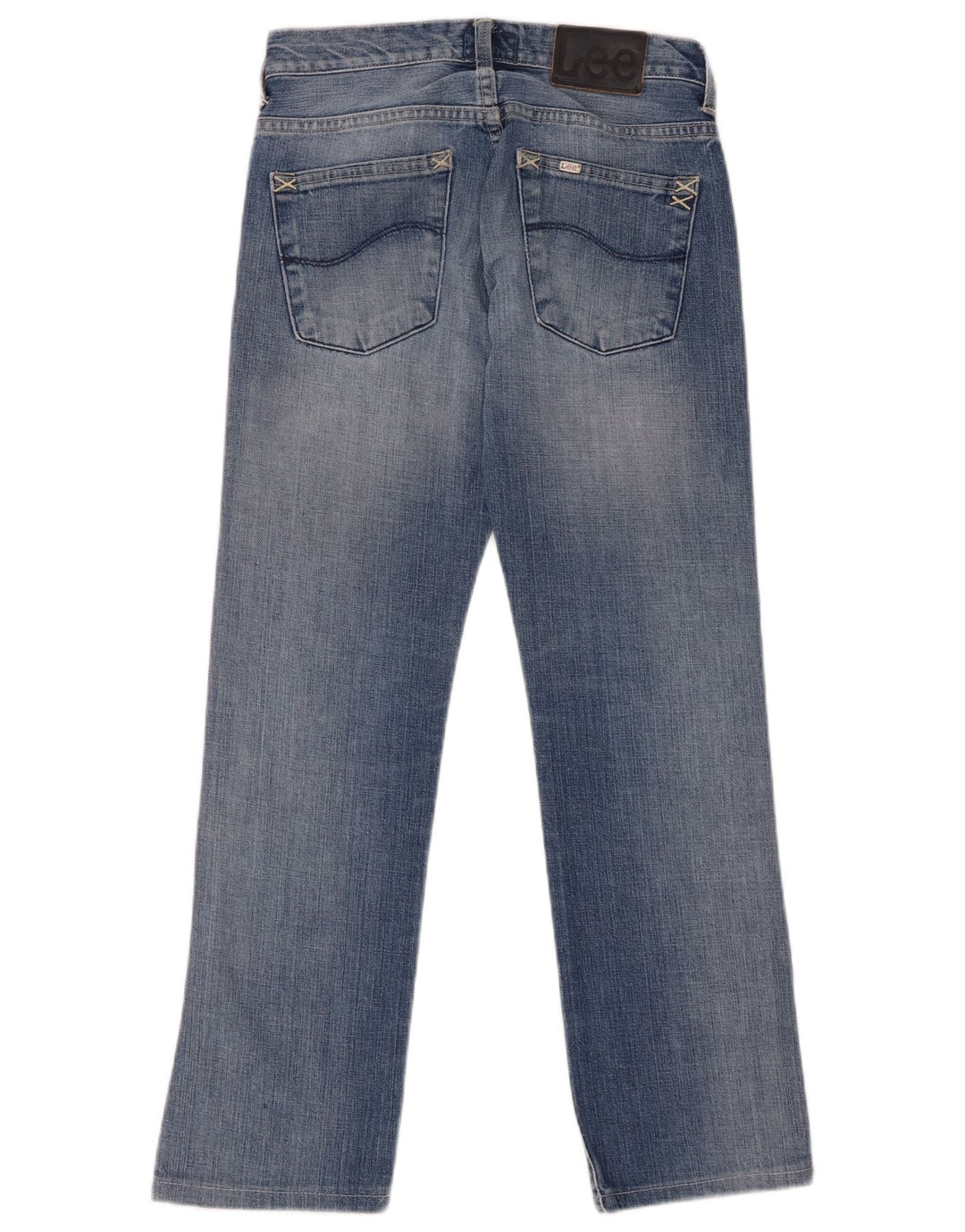 Lee Jean Droit Knox Femme W28 L28 Bleu Coton