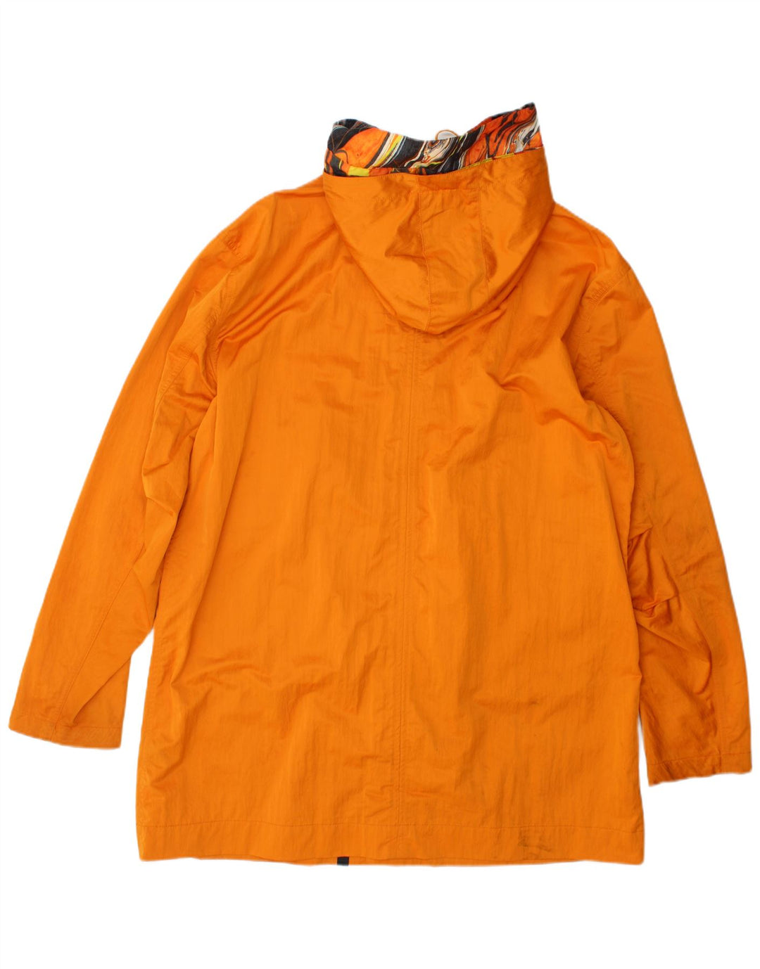 Pretty Green Manteau imperméable à capuche Smiley pour homme UK 40 Large Orange Polyester