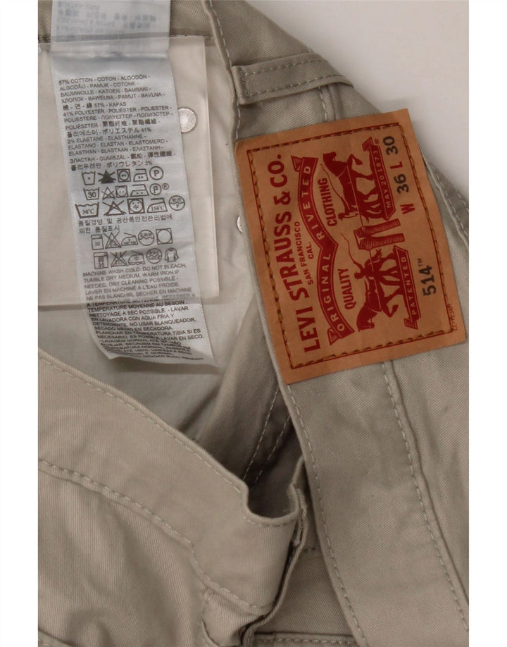 LEVI'S Pantalon décontracté droit 514 W36 L30 Homme Beige Coton