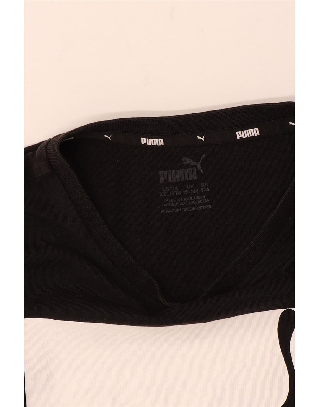 PUMA T-Shirt Graphique Garçon 15-16 ans Noir