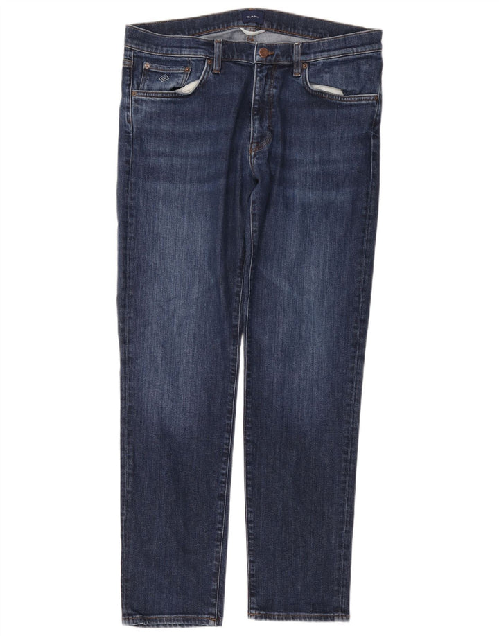 Gant Jean Slim Homme W36 L32 Bleu Coton