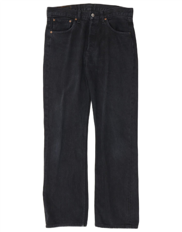 LEVI'S Jean Droit 501 Homme W32 L32 Bleu Marine Coton