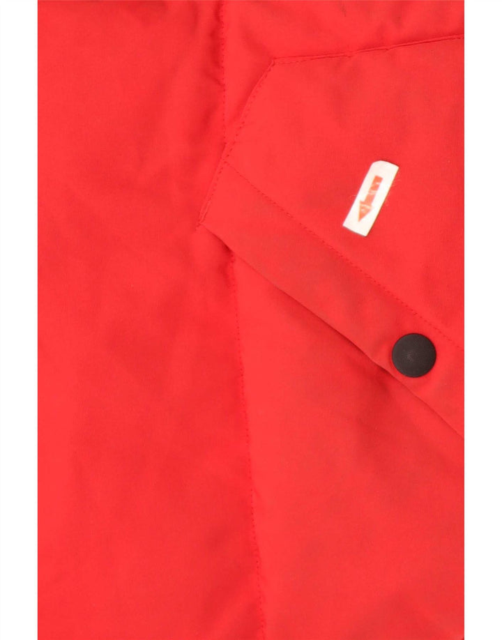 Marks & Spencer Veste matelassée à capuche pour homme UK 38 Rouge moyen Colourblock