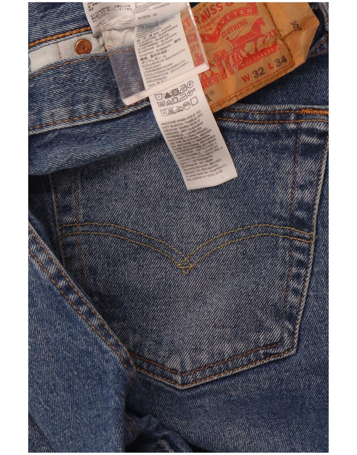 LEVI'S Jean Droit 501 Homme W32 L34 Bleu Coton