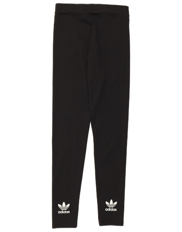 Adidas Leggings Femme UK 10 Petit Noir Polyester