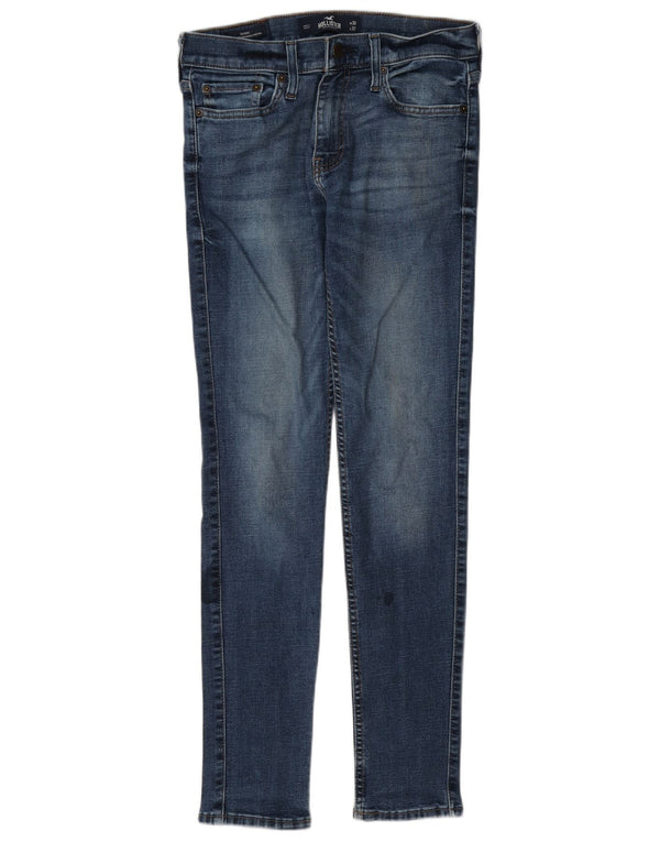 Hollister Jean Skinny Femme W30 L32 Bleu Coton
