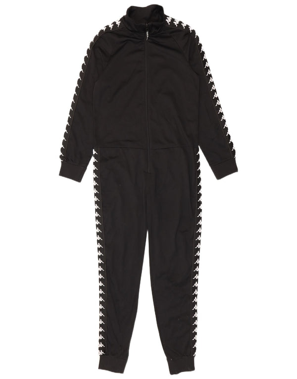 Kappa Combinaison graphique à manches longues pour femme UK 14 Large Noir Sports