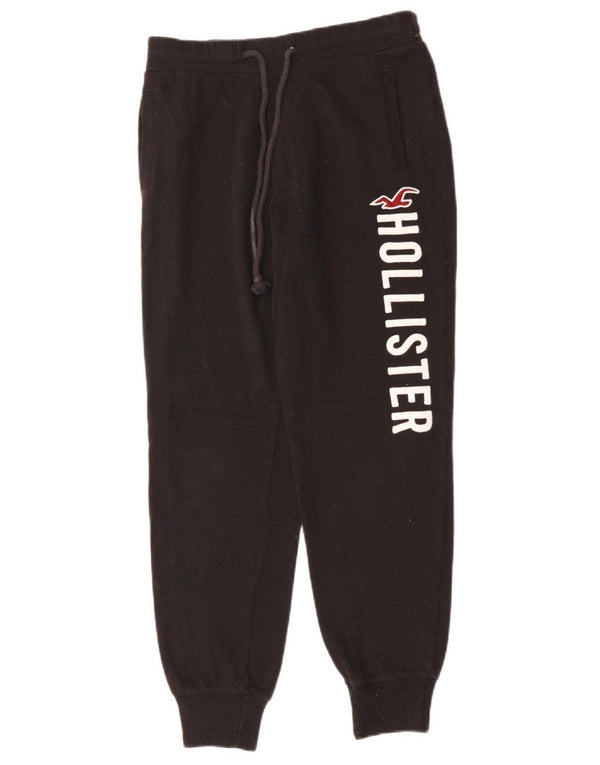 HOLLISTER Pantalon de survêtement graphique pour femme UK 6 XS Noir Coton