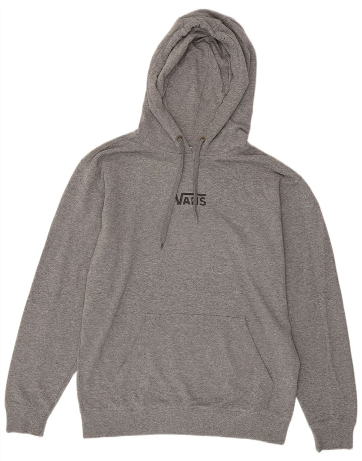 VANS Pull à capuche pour homme en coton moucheté gris moyen