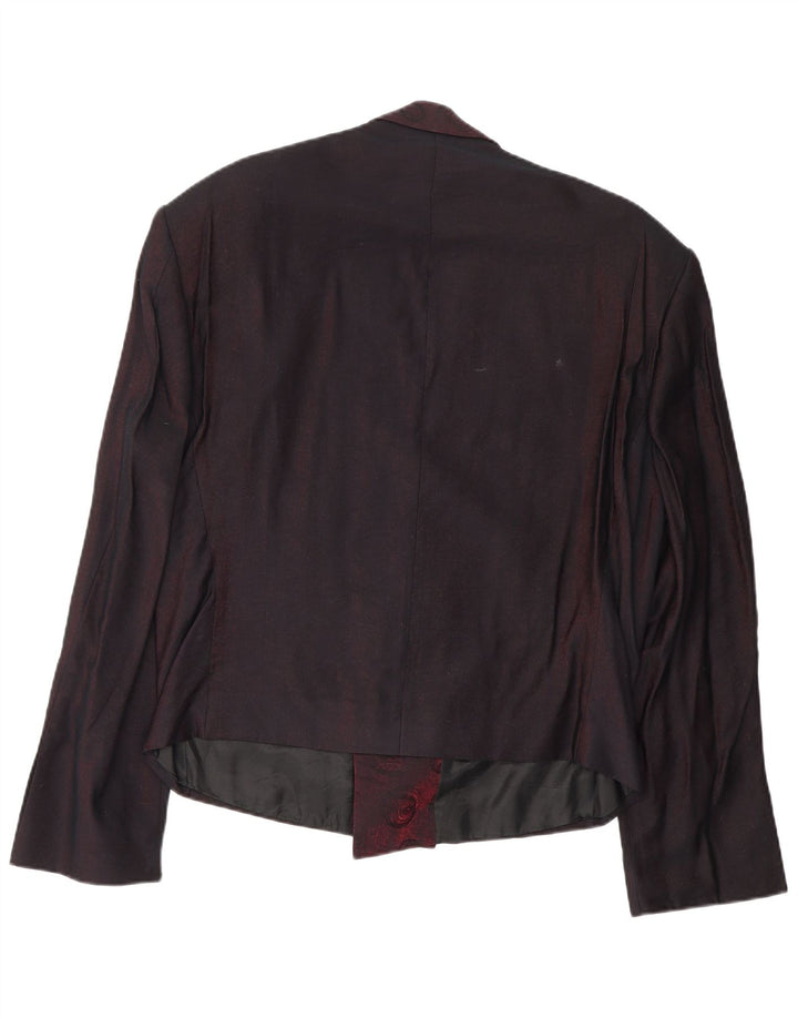Emani Veste Blazer Double Boutonnage Femme IT 50 XL Bordeaux Viscose